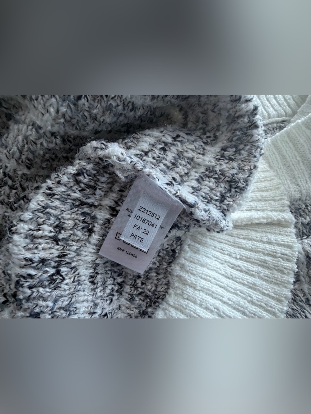 VENUS Cropped Ivory & Heather Gray Boucle Knit Cardigan & Mini Skirt Set NWOTs - Picture 6 of 9